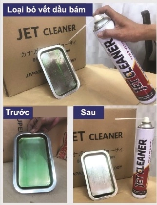 Chất tẩy dầu mỡ cho kim loại - khuôn màu JET CLEANER (Công nghệ Nhật Bản) 840ml